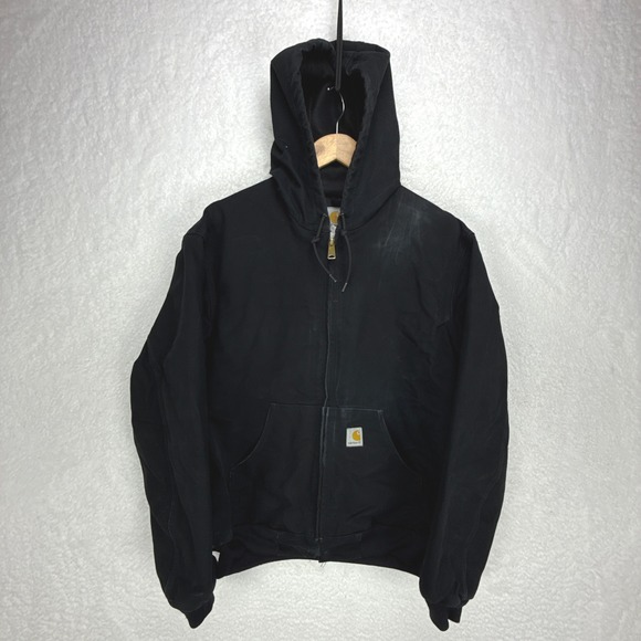 Carhartt Sandstone Active Jacket Thermal Lined Mens Medium J131 BLK Black - Picture 1 of 15